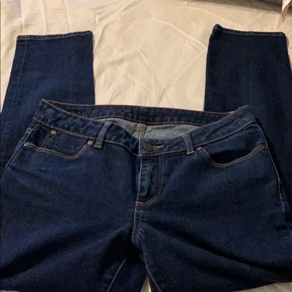 Banana republic dark wash slim jeans